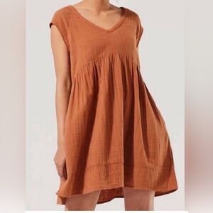 Pact Dress - Organic Cotton Orange/Rust Color